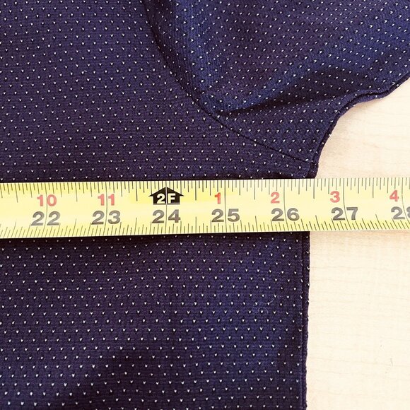 Alan Flusser Golf Performance Mens Size XXL Purple Polo Shirt Mini Dots NWOT - Picture 9 of 10